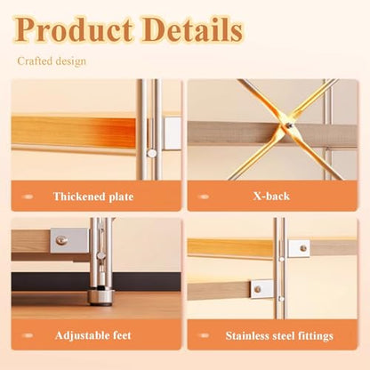 Double-Tier Robot Vacuum Storage Rack, Floor-Standing Hidden Cabinet Tall Side Table Sweeping Robot Storage Shelf, Multifunction Shelves Fish Tank Shelf Sideboard(L60cm/23.6in) - size: L60cm/23.6in