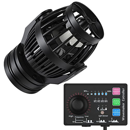 Uniclife Aquarium Wave Maker for 120-300 Gallon Fish Tanks 3400 GPH Adjustable Circulation Pump with Controller and Strong Magnetic Suction Base Submersible Power Head for Fresh and Salty Water - size: 120-300 Gallon