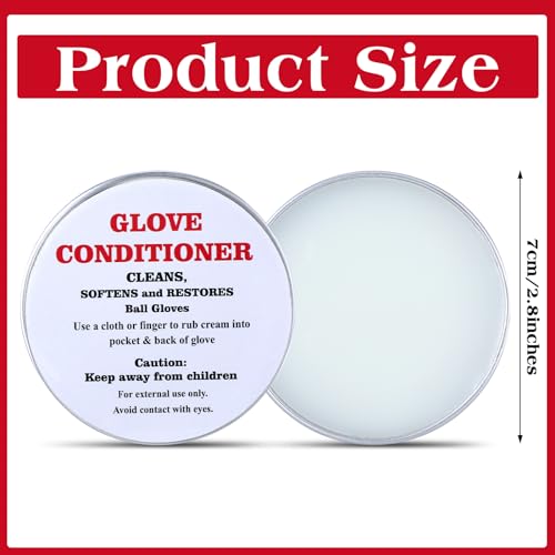 2 Pcs Baseball Glove Conditioner Leather Conditioner Cream Softball Baseball Glove for Break in Gloves Leather Sports Equipment Improving Flexibility