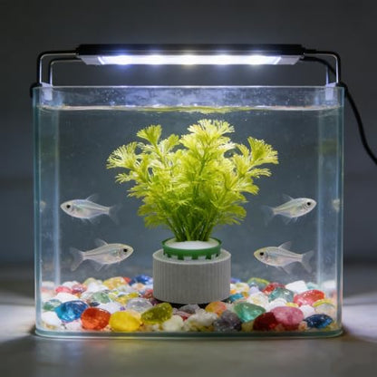 12 Set New Upgrade Aquarium Plant Weights, Anti-Floating Ceramic Water Grass Planting 3-Piece Set, Aquarium Landscape Decor for Fish Tank/Aquarium Accessories - size: 4.5cm/1.77inch×3.2cm/1.26inch