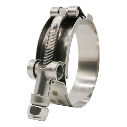 1.5" T Bolt Hose Clamp Stainless Steel - Working Range 41mm - 48mm for 1.5" I.D. Hose with 2mm - 5mm Wall Thickness, Roadformer T-Bolt Clamps Featured to Provide Reliable Sealing Force, 2 Pack - size: 1.5" Hose Clamp 41mm - 48mm (1.61" - 1.89")