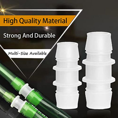 80Pcs Hose Barb Fitting, Pipe Connector Joint Splicer Mender Adapter Union for Aquarium Adapter Gas Liquid Air, for Hose ID 5/32",7/32",3/16",5/16",7/16",1/8",3/8",5/8",1/4", 3/4", 1/2",1" (12 sizes)
