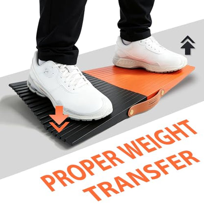 Golf Pressure Plate, Golf Balance Board Training Aid with Real-Time Feedback, Left/Right & Fore/Aft Golf Weight Shift Board - Boosts Speed & Distance, Golf Swing Trainer for Gravity Dual-Axis Analysis