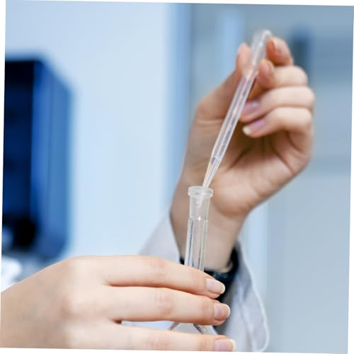 100pcs Plastic Pipettes Graduated Eye Droppers Oil Transfer Disposables for Lab Science Art DIY Projects Medicine Aquarium