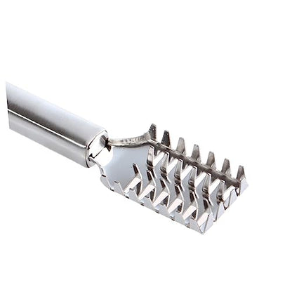 Mikinona Efficient Fish Scale Removal Stainless Steel Fish Scale Shaver Fish Skin Cleaner Scale Scraper Safety Lid