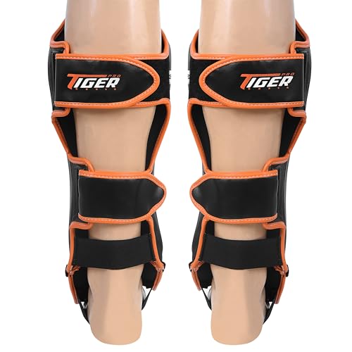 Shin Guards for MMA, Muay Thai, Kickboxing, Leg Instep Protection, Sparring, Training, Karate, Boxing, Taekwondo, Unisex - size: Medium