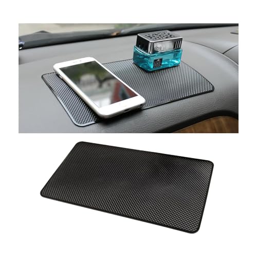 10 x 5.9 Inch Black Anti-Slip Rubber Pad Universal Sticky Adhesive Mat