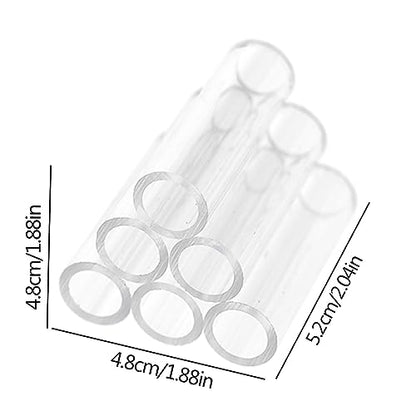Shrimp Shelter Tube, Transparent Acrylic Tube Aquarium Shrimp Cave Breeding Fish Shrimp Feeder Breeding Tube Aquarium Fish Tank Pipe Shelter Tube Fish Tank Shelter Decorations Hideaway Pipes - color: 6 tubes