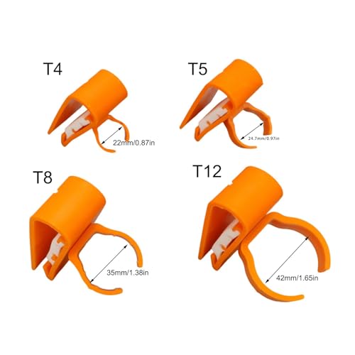 Adjustable Plastic Clamp Clip on Fastener for Aquarium Lights Tube Office Cables Bathroom Light Organization