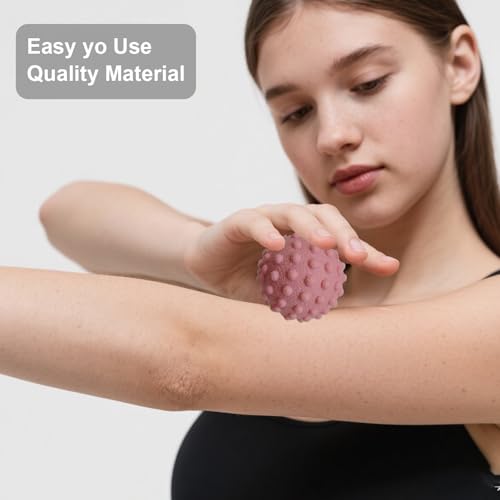 4PCS Massage Ball Set, Massage Roller for Plantar Fasciitis Relief Foot Pain Therapy, Heel Spur, Trigger Point, Back, Arm, Neck, Sore Muscle, Shoulder, Leg Circulation Roller
