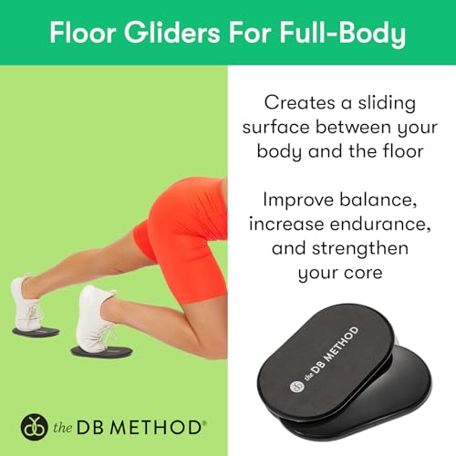 THE DB METHOD DreamDiscs Core Sliders, Ab Workout, Gliders, 2-Piece Set