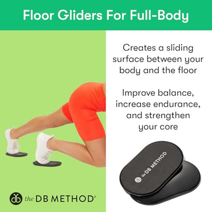 THE DB METHOD DreamDiscs Core Sliders, Ab Workout, Gliders, 2-Piece Set