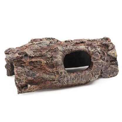 AQUA KT Reptile Climbing Cork Bark Tree Hollow Log Snake Gecko Hide for Terrarium Amphibian Habitat Decoration