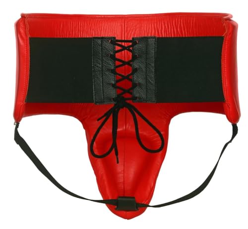 CASANOVA Boxing® Groin Kidney Foul Protector Cup Gaurd - Boxing, Martial Arts, MMA, Kickboxing, Muay Thai, Contact Sport, Sparring, Heavy Bag Training (Red, Youth)