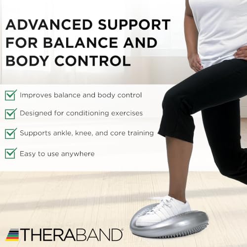 THERABAND Stability Trainer Pad - color: Silver - Super Soft - Advanced, size: Single