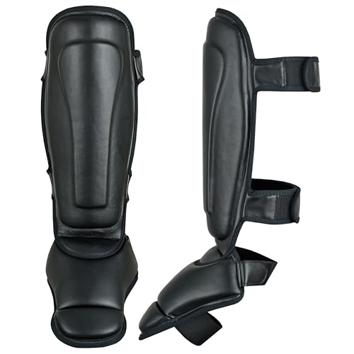 PFG Classic Shin Instep Guard for Boxing MMA Muay Thai Training - size: Large