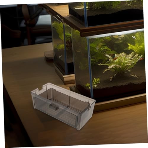 VICASKY Drip Box for Fish Tank Transparent Box Easy Maintenance Aquarium Filtration System Efficient Space Saving Design for Optimal Water Clarity