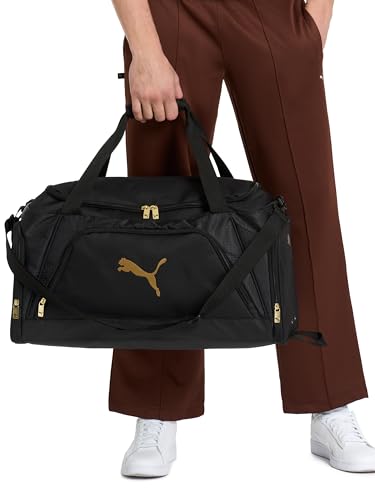 PUMA unisex-adult Accelerator Duffel Bag with Removable Strap & Shoe Pocket