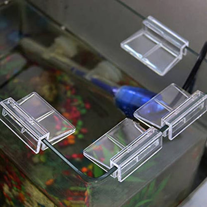 balacoo 10pcs Acrylic Fish Tank Cover Support Bracket Aquarium Holder Frame for Tanks for Fish Pets