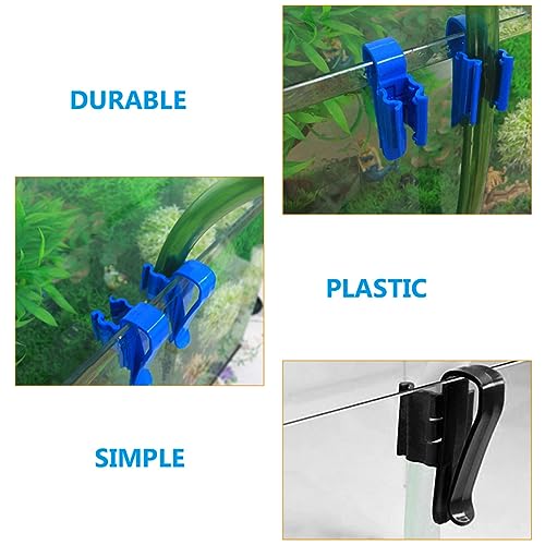 balacoo 10pcs Aquarium Water Tube Clip Multi-function Fixing Clamp for Fish Tank Hose Easy Installation Water Hose Holder Space-saving Design for Aquarium Setup