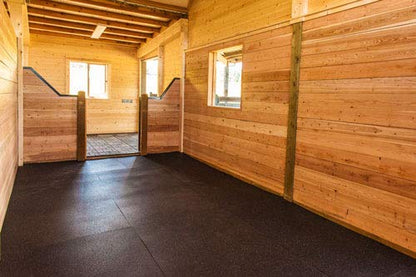 American Floor Mats - Horse/Stable Mats - Heavy Duty Stall Mats - Thick, Durable Rubber Flooring Solid Black 1/2" Thick - 4' x 10' Mat - size: 1/2" Thick – 4' x 10' Mat