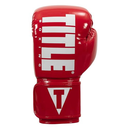 TITLE Boxing Inferno Intensity Elastic Training Gloves - color: Red/White, size: 14 oz