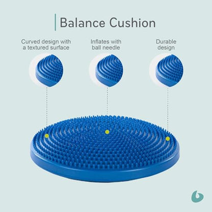 Balance Cushion, Inflatable Pilates Stability Disc, Balanced Body | Inflatable Disc for Balance Exercises and Muscle Release; Exercise Equipment for Home Gym or Pilates Studio Use