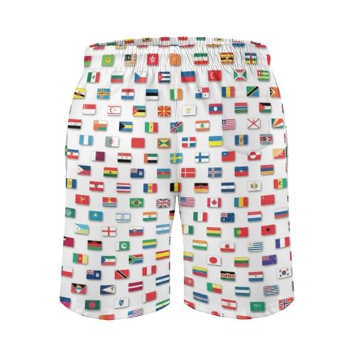 Mens Trunks Breathable Quick Dry Mesh Lining Holiday Party Beach Board Shorts - color: Style-10, size: Medium