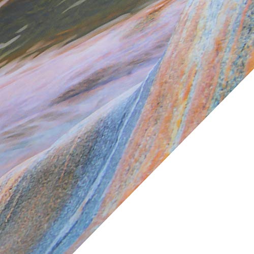 PVC Mountain Interval Rivers Fish Tanks Wallpaper, Aquarium Background Poster, Non - Glare Decor with Adhesive Backing for Freshwater Saltwater Tanks, 122x50cm