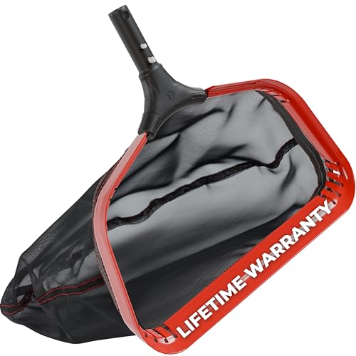 ProTuff 490 Promise 19.5in Pro Pool Leaf Rake Net, Deep Bag Skimmer - size: PRO 19" Leaf, style: PRO – Lifetime