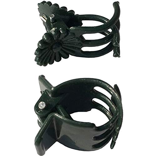 20 Pcs Large and 50 Pcs Small Daisy Orchids Clips Garden Tomato Trellis Clips to Keep Plant Neat and Healthy, Green