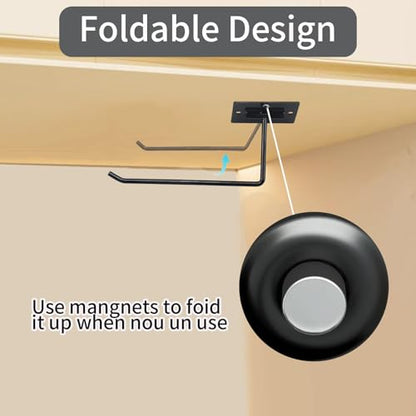 Tumbler Lid Organizer, Under Cabinet Lid Holder for Yeti/Stanley/Simple Modern Tumbler Lids, Self-Adhesive or Drilling Tumbler Lid Hook