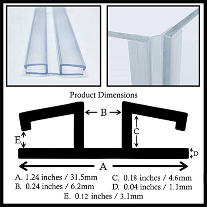 DistinctAndUnique Clear PVC Hinge Piano Style for 3/16" (4.5mm) Material, 12 Inch, 3 Pack No Screw or Glue Plastic Aquarium Lid Hinges for Plexiglass Panels, Golf Cart Windshield Hinge Acrylic Panels