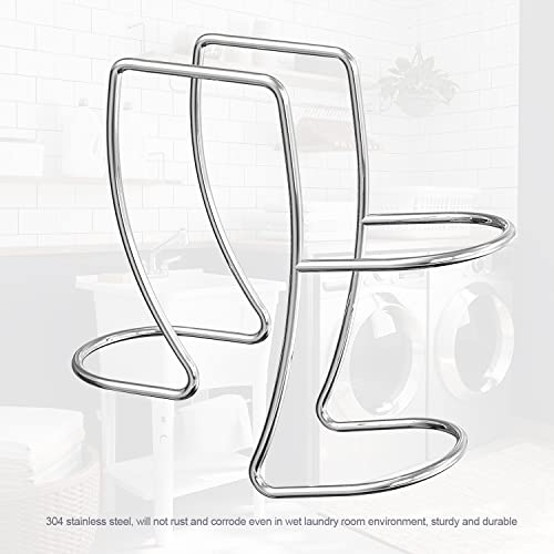 304 Stainless Steel Washer Drain Hose Holder, Adjustable Clamp Hook, Fits All Tub Hose