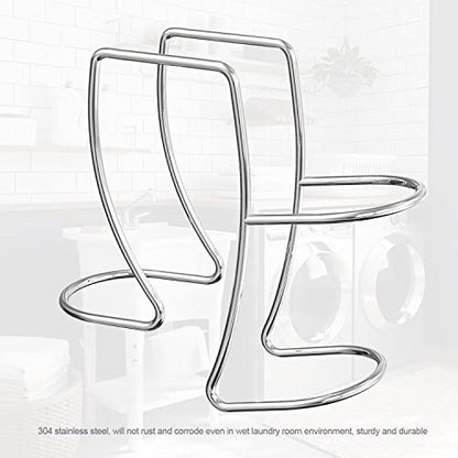304 Stainless Steel Washer Drain Hose Holder, Adjustable Clamp Hook, Fits All Tub Hose