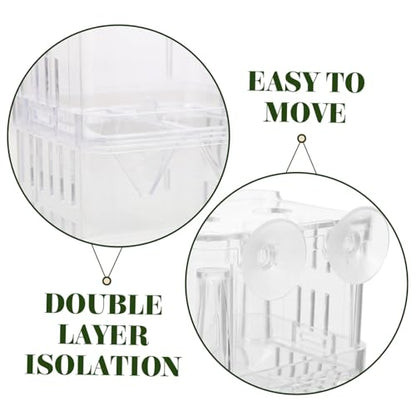Toddmomy 4pcs Aquarium Fish Box Fish Incubator Boxes Small Tank Separation Container Plastic Breeding
