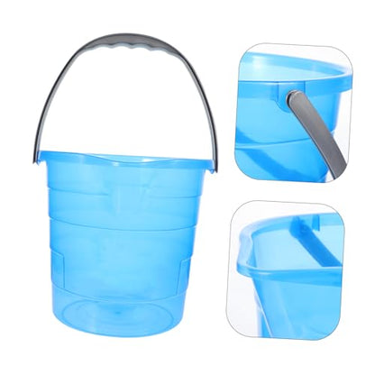 Portable Wash Bucket Handle Plastic Beach Bucket for Fishing Laundry Dorm