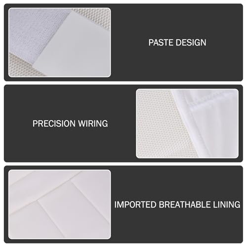 Nyutcwe Karate Chest Guard for Kids, Polyester Adjustable Body Protector for Training 130-150cm, White