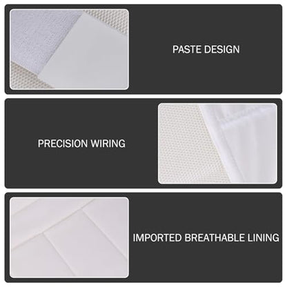 Nyutcwe Karate Chest Guard for Kids, Polyester Adjustable Body Protector for Training 130-150cm, White