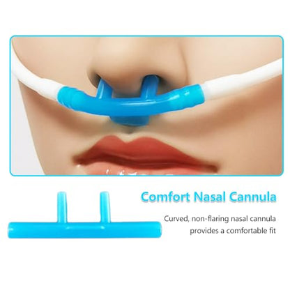 Nasal Oxygen Cannula, Med Standard Tubing Connector Silicone, 5 PCS (Larege Size)