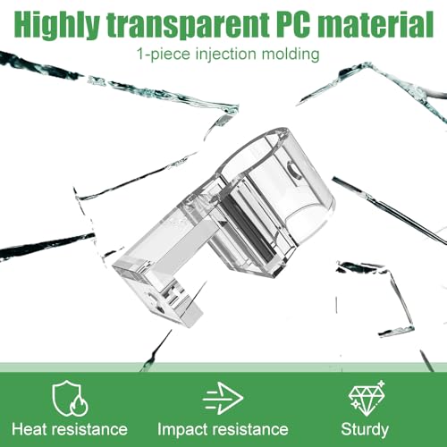 DONGKER Aquarium Plant Holder,6 PCS Reusable Fish Tank Hanging Plant Cups for 0.39"/0.3"-0.6" Aquarium Tank Glass Thickness - color: M