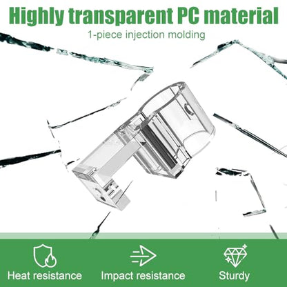DONGKER Aquarium Plant Holder,6 PCS Reusable Fish Tank Hanging Plant Cups for 0.39"/0.3"-0.6" Aquarium Tank Glass Thickness - color: M