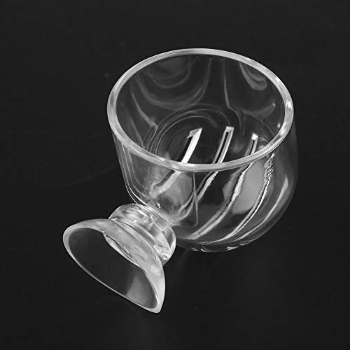 Aquarium Feeder Live Red Feeding Cone Cup Transparent Acrylic Fish Shrimp Feeder Crystal Glass Plant Feeding Container Holder with Suction Cups