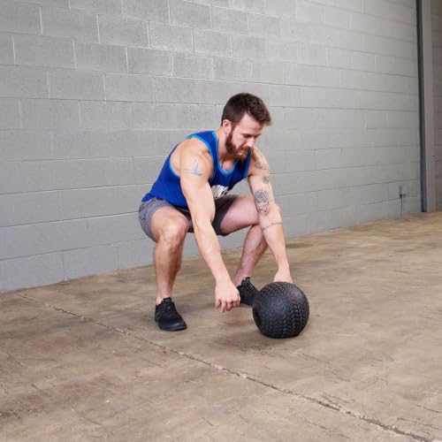 Body-Solid Tools (BSTTT10) Tire Tread Slam Ball, Non Bouncing Cardio Endurance Balls for Strength Training and Weight Loss Workout, Core Exercise and Home Gym Fitness, 10 lb