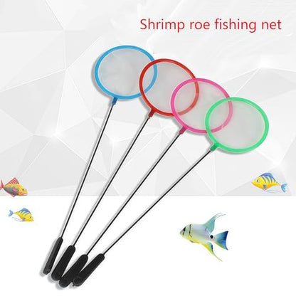 Aquarium Fish Net 3 Inches Fine Mesh Skimmer for Small Fish for Tank Catching Cleaning Net with 9 Inches Long Handle Aquarium Net Fine Mesh Cleaning Small（3PCS,Random Color）