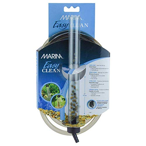 Fluval EasyVac Compact Aquarium Gravel Cleaner for Small & Nano Fish Tanks – Compact Vacuum Siphon for Planted Aquariums, Gravel Cleaning & Water Changes - Mini