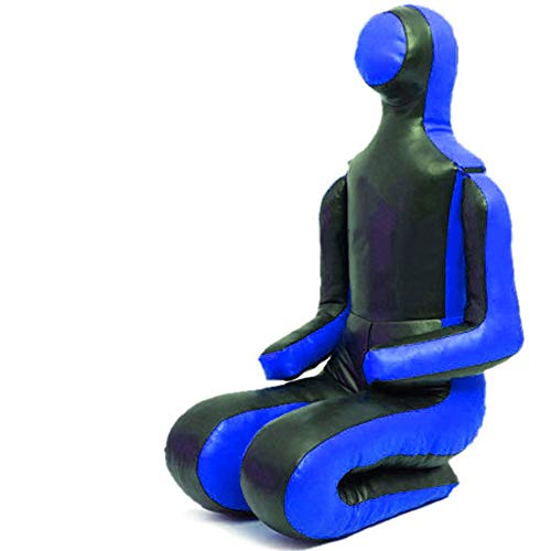 Jiu Jitsu Judo Punching Bag Grappling Dummy Black & Blue -Unfilled - size: 70 inches (6 ft)