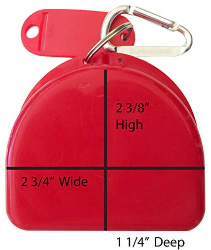 Mouth Guard, Retainer, Mouthguard Case - Kick Butt - color: Red