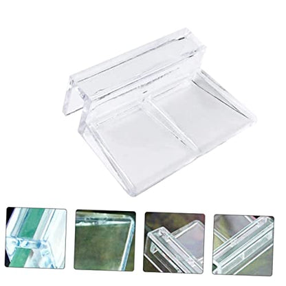 BESPORTBLE 20pcs Acrylic Support Bracket for Aquarium Cover Transparent Fish Tank Cover Frame Holder for Tank for Open and Reptile Habitats