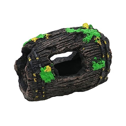 Aquariums BarrelHouse Underwater Decorations Fish Tanks Ornament Shelter Cave Hideaway House for Freshwater Saltwater - size: Small